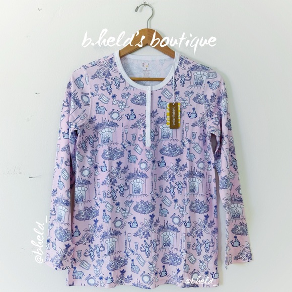 Roller Rabbit Party Toile Pajamas in Pink Size Small (S) Brand New NWT - Picture 3 of 14